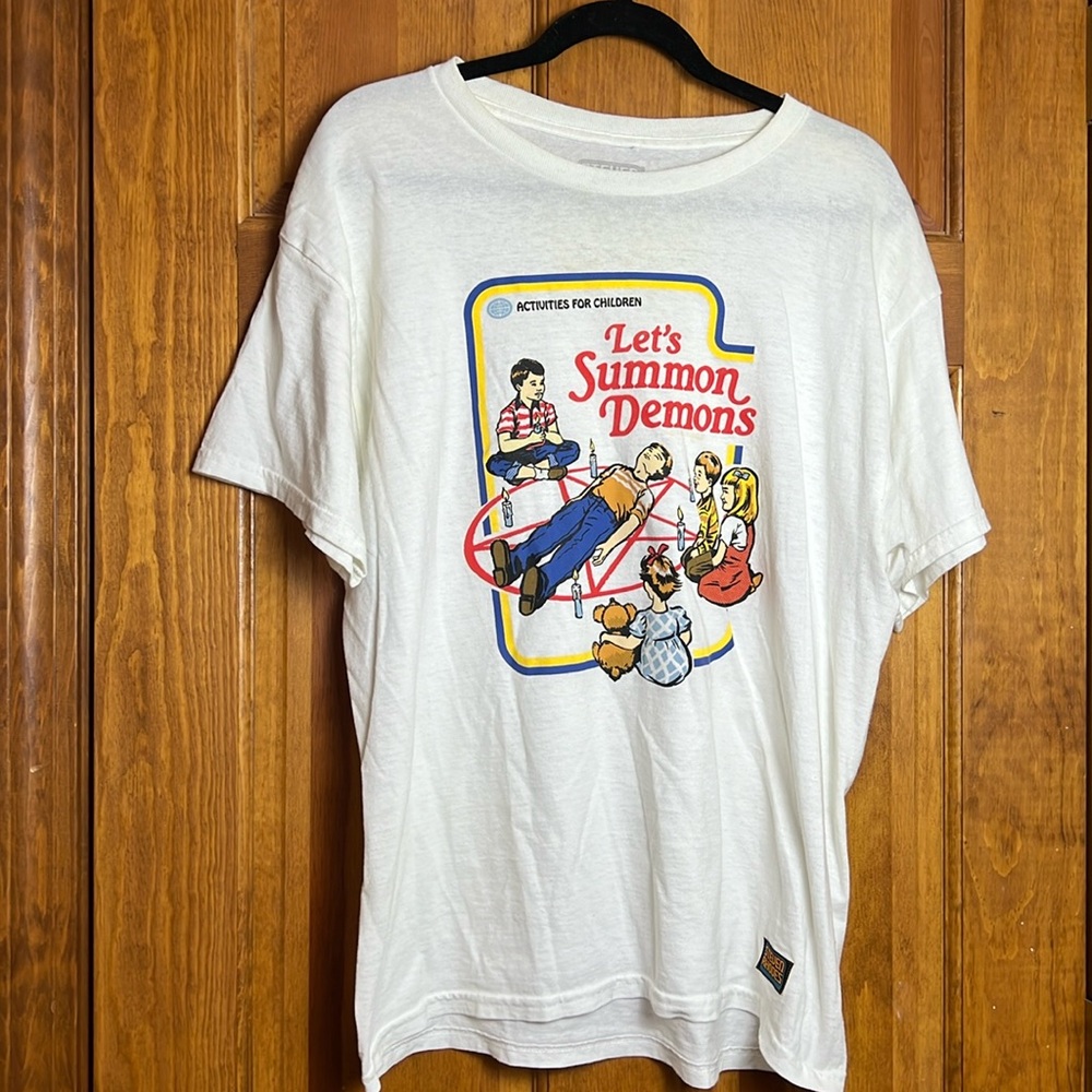 Men's Large Steven Rhodes Let's Summon Demons Tee Shirt